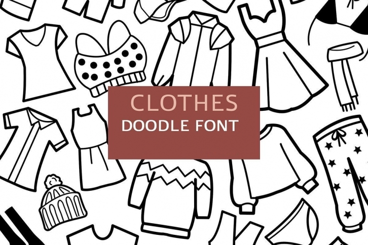 Clothes Doodle Font Download