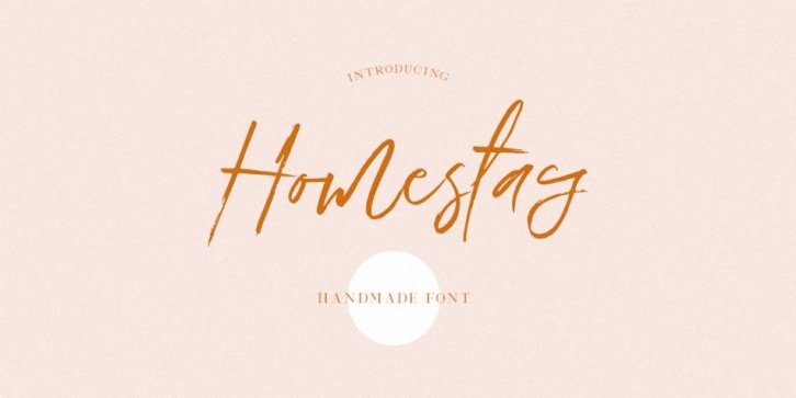 Homestay Brush Font Download