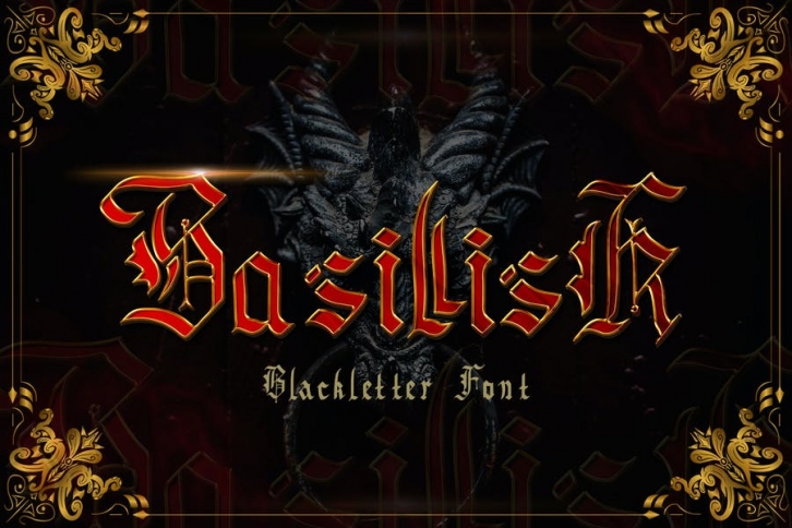 Basillisk - Blackletter Font Font Download