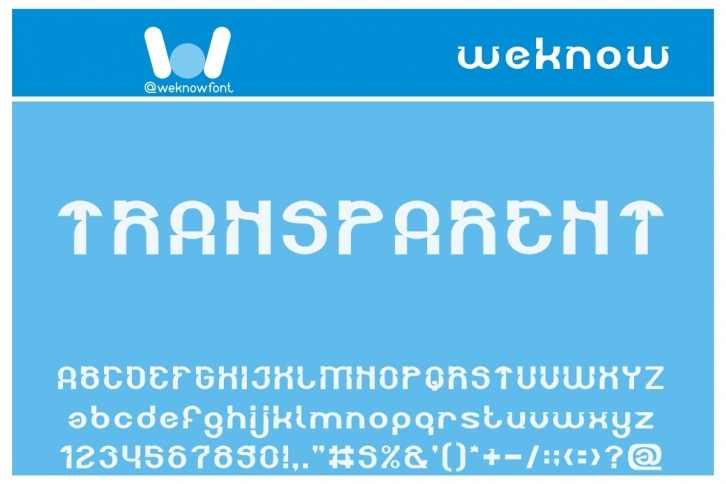 TRANSPARENT Font Download