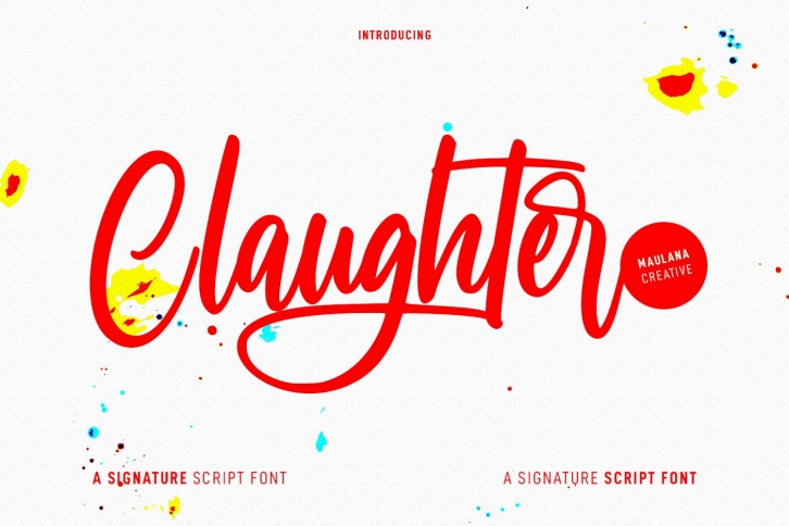 Claughter Script Font Download