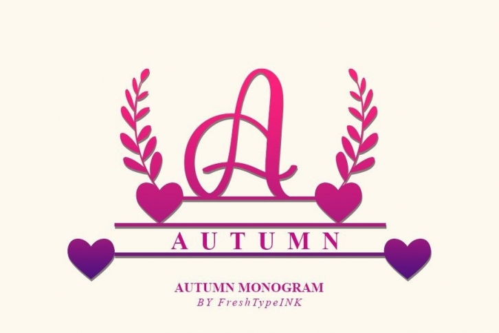 Autumn Monogram Font Download