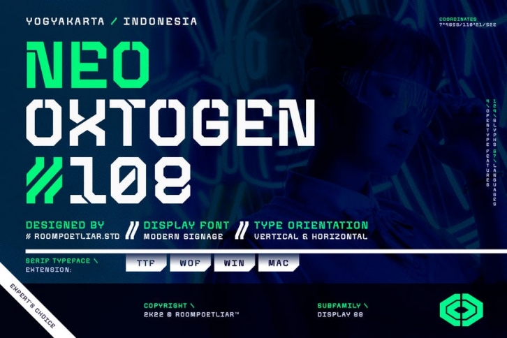 Neo-Oxtogen 108 Font Font Download