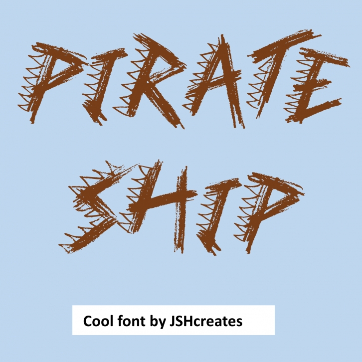 Pirate Ship Font Download