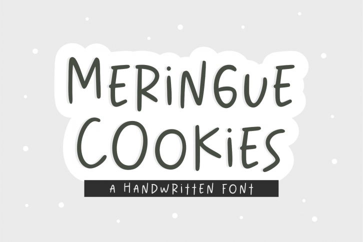 Meringue Cookies Handwritte Font Download