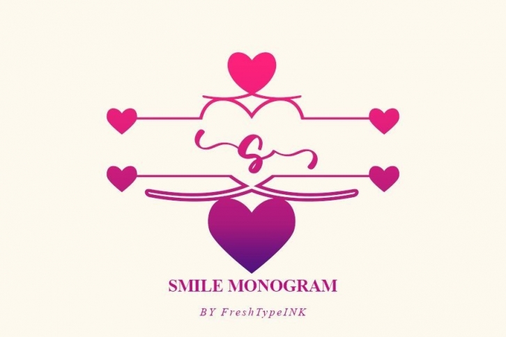 Smile Monogram Font Download