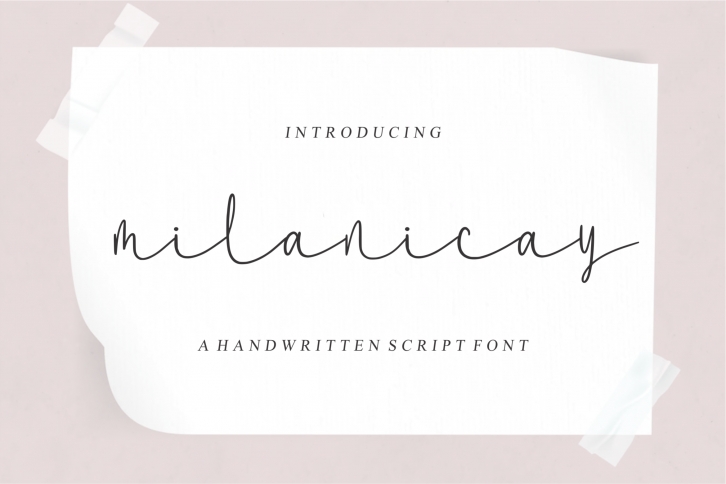 Milanicay Font Download