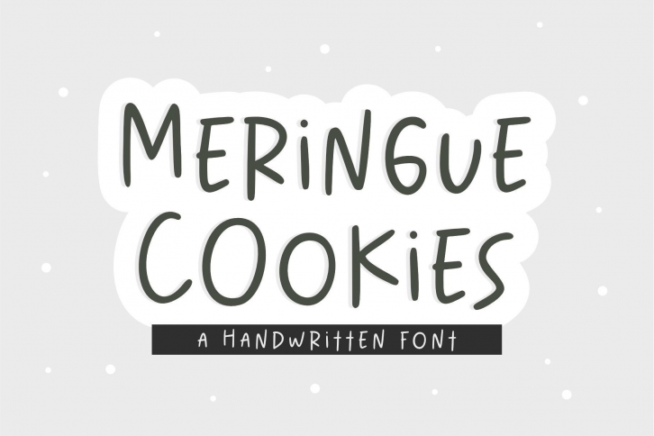 Meringue Cookies Font Download