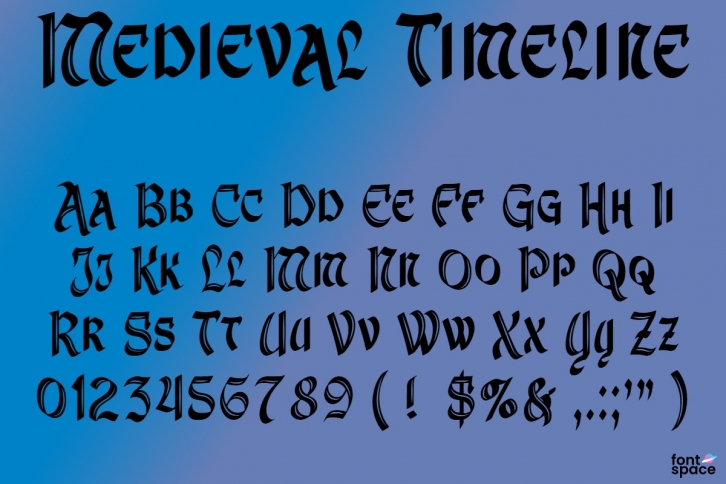 Medieval Timeline Font Download