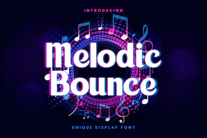 Melodic Bounce Font Download