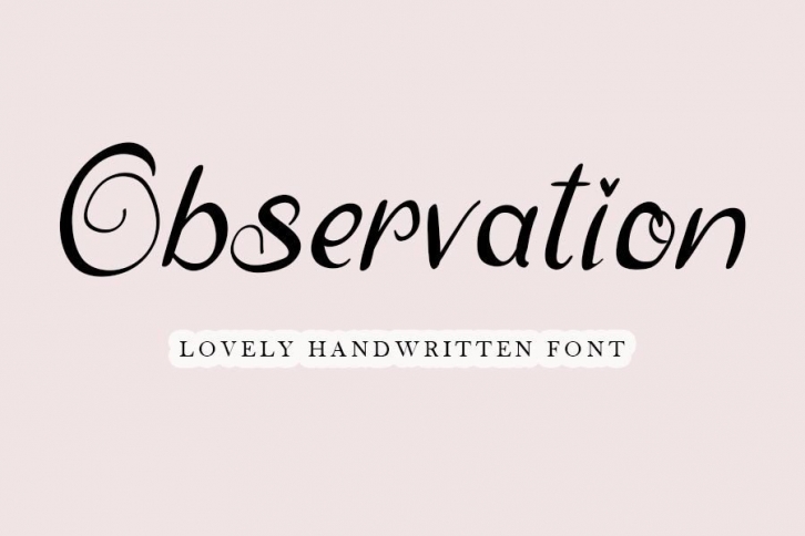 Observation Font Download