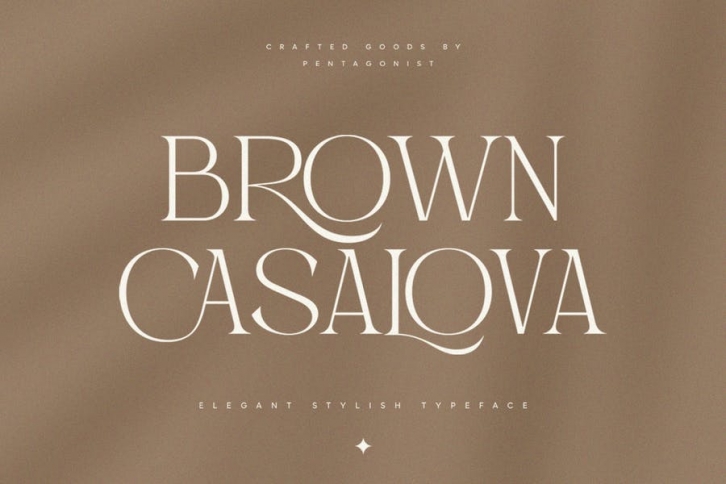 Brown Casalova | Stylish Typeface Font Download