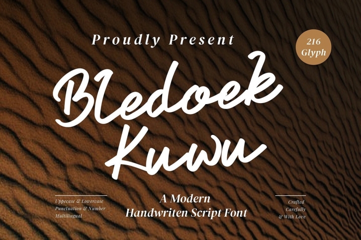 Bledoek Kuwu Font Download