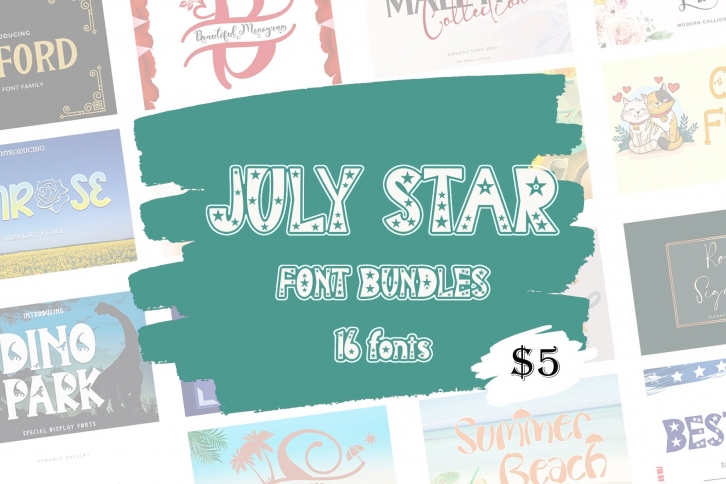 July Star Bundles Font Download