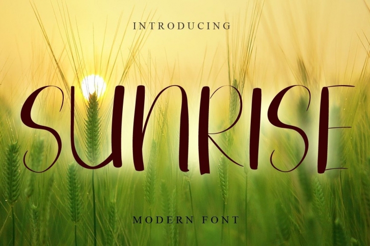 Sunrise Font Download