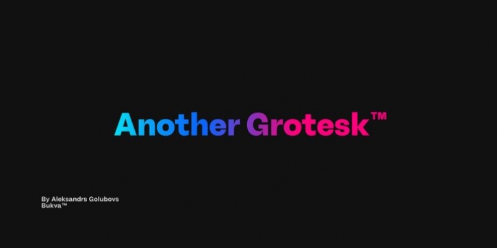 Another Grotesk Font Download