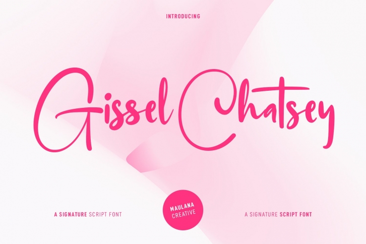 Gissel Chatsey Script Font Download