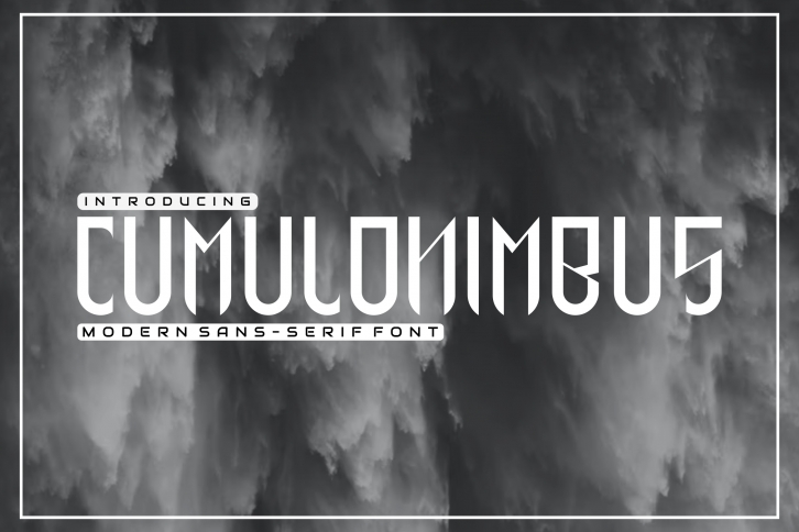 Cumulonimbus Font Download