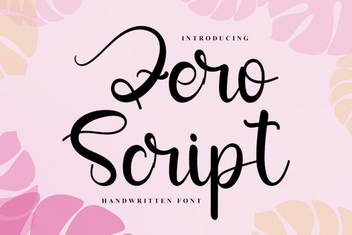 Zero Script Font Download