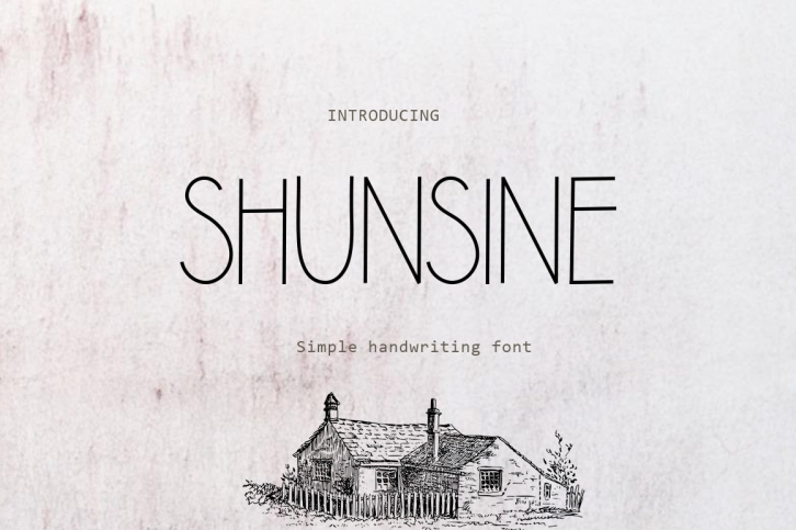 SHUNSINE Font Download