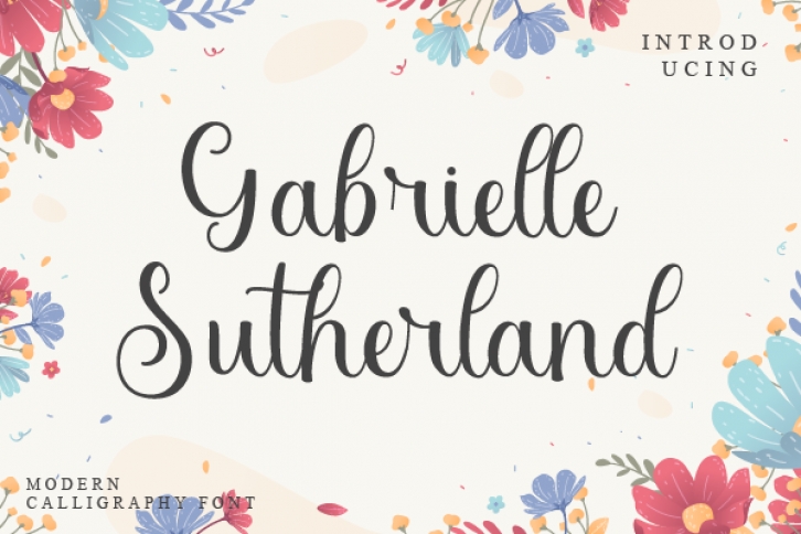 Gabrielle Sutherland Font Download