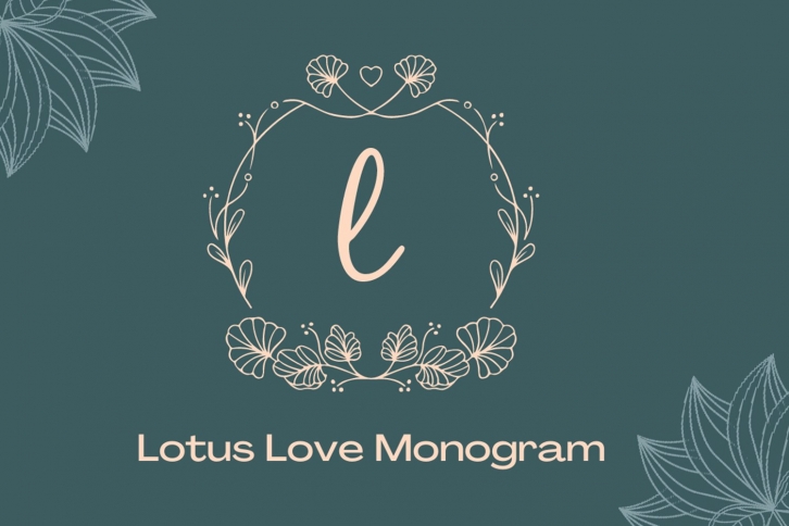 Lotus Love Monogram Font Download