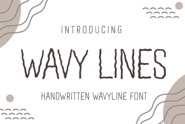 Wavy Lines Font Download