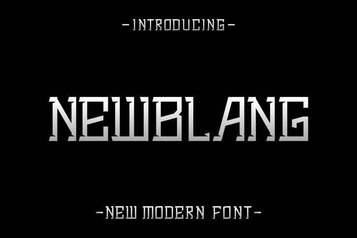Newblang Font Download