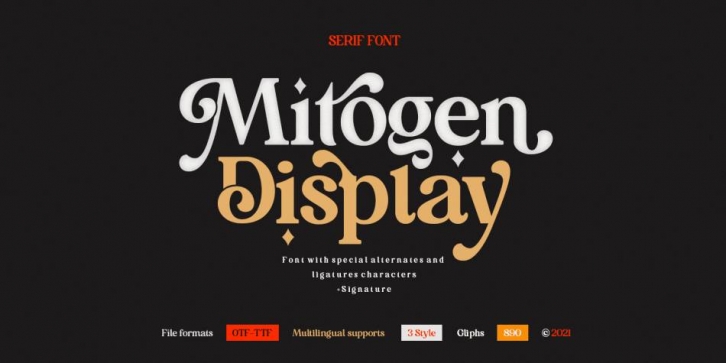 Mitogen Display Font Download