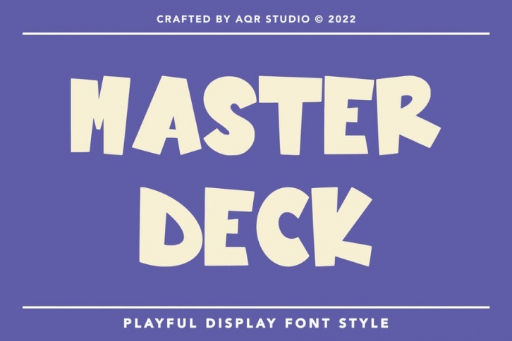 MasterDeck - Playful Display Font Font Download