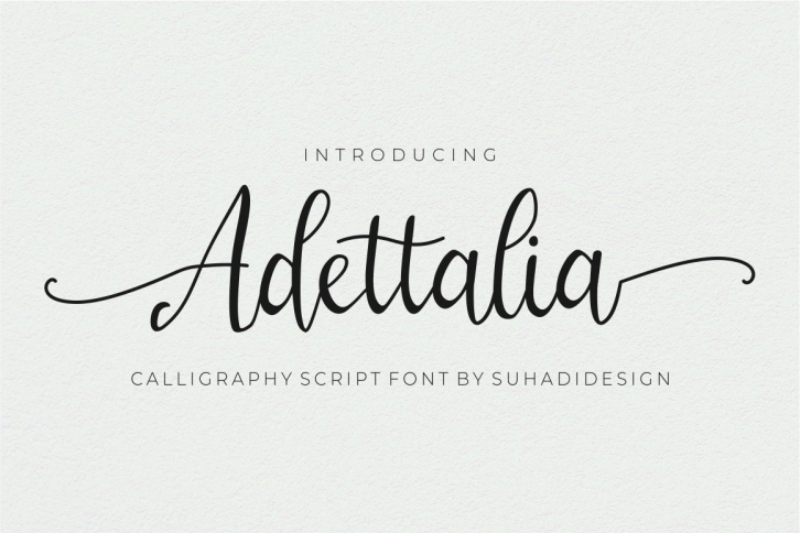 Adettalia Modern calligraphy Font Download