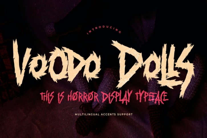 Voodo Dolls - This Is Horror Display Typeface Font Download