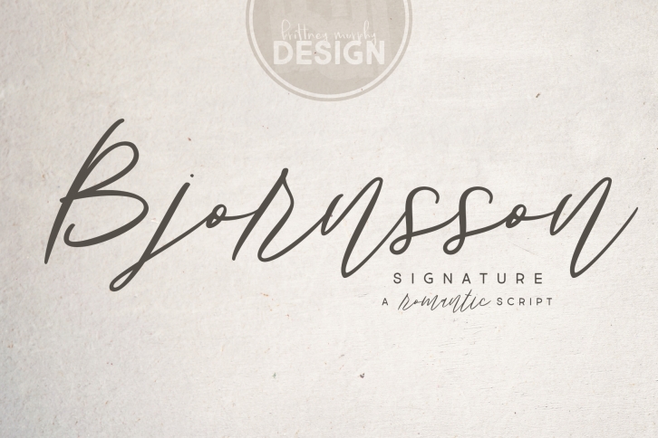 Bjornsson Signature Font Download