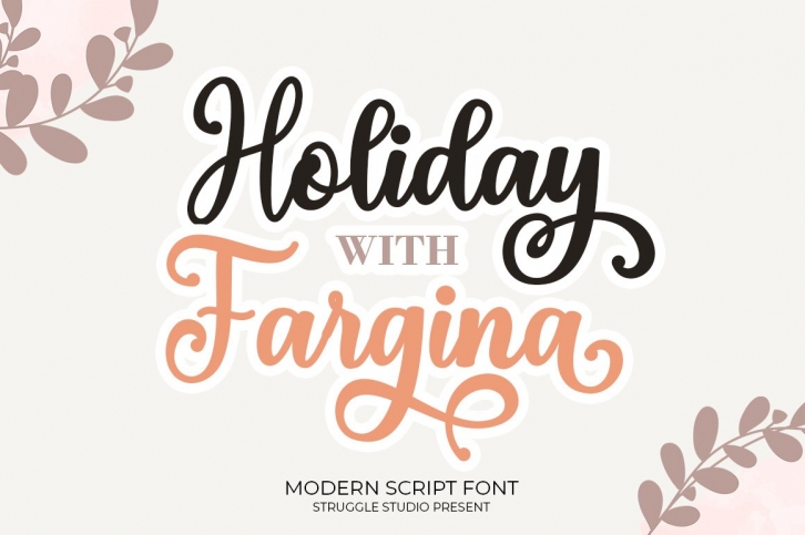 Holiday With Fargina Font Download