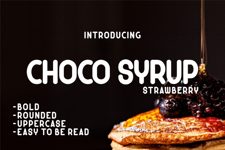 Choco Syrup Strawberry Font Download