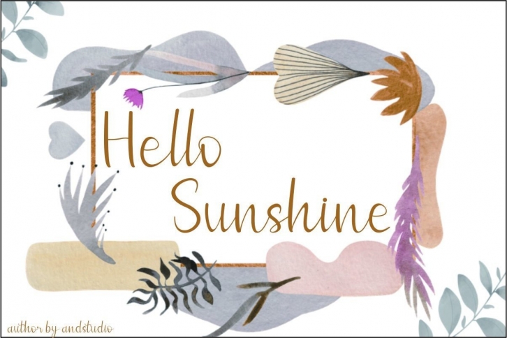 Hello Sunshine Font Download