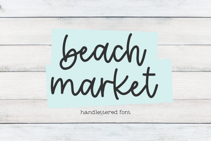 Beach Market Script Font Download