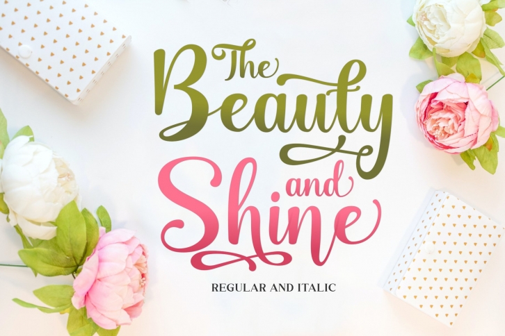 Beauty & Shine Pretty Script Font Download