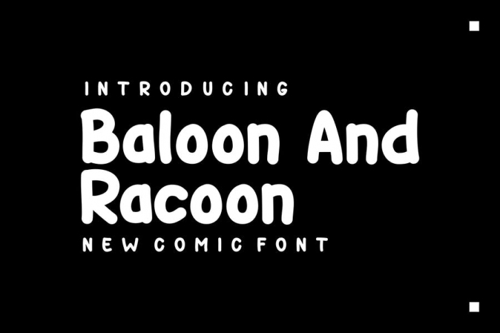 Baloon And Racoon Font Font Download