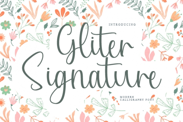Gliter Signature Font Download