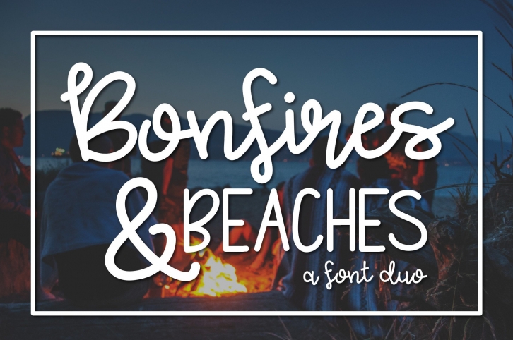 Bonfires and Beaches Duo Font Download