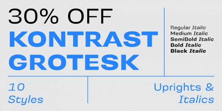 Kontrast Grotesk Font Download