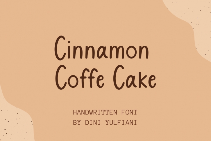 Cinnamon Coffe Cake Font Download