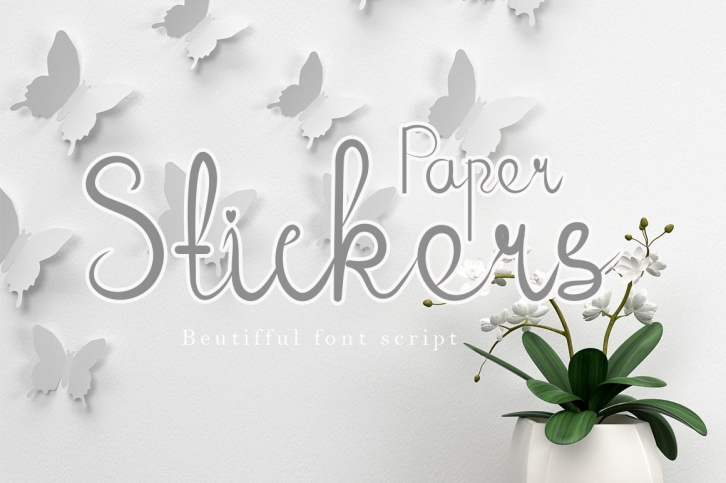 Paper Stickers Font Download