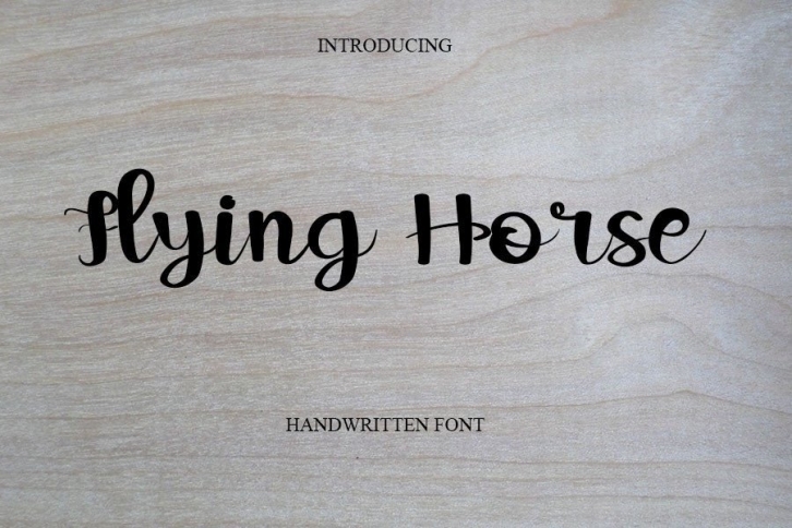 Flying Horse Font Download