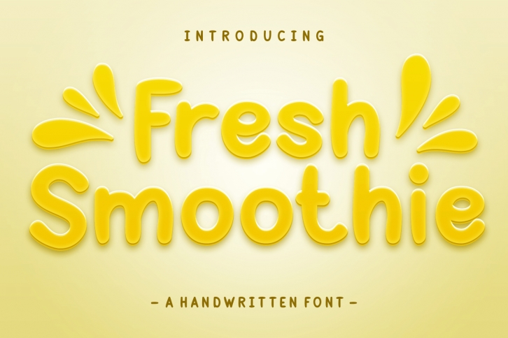 Fresh Smoothie Font Download