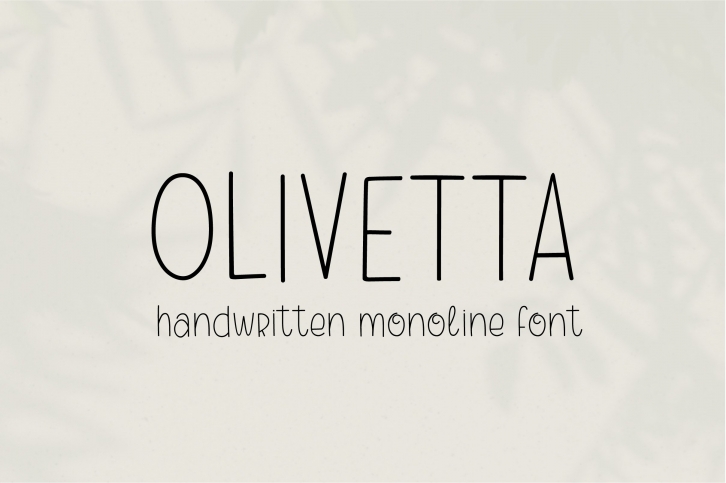 Olivetta Font Download