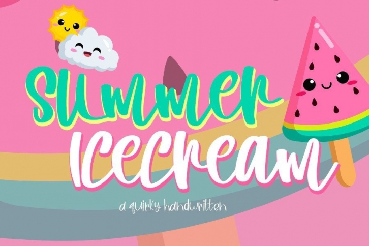 Summer Icecream Font Download