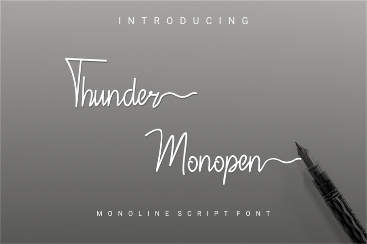 Thunder Monopen Font Font Download