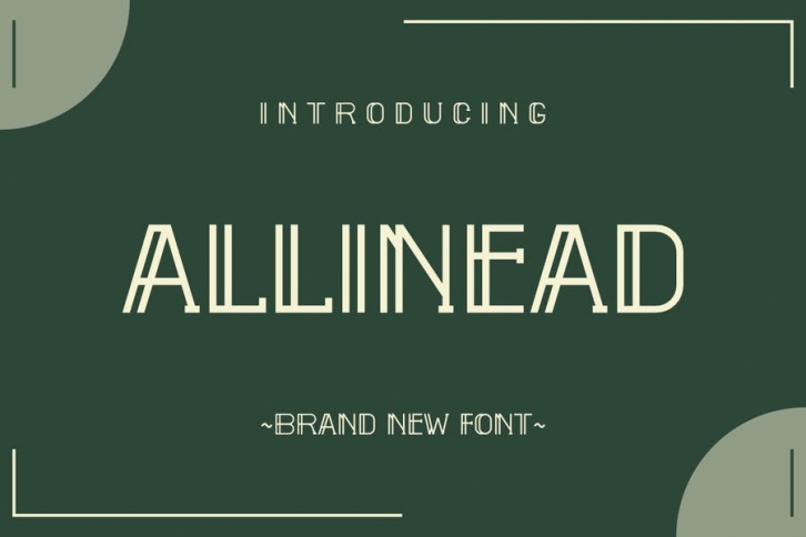 Allinead font Font Download